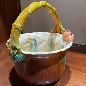 Asian inspired clay pot